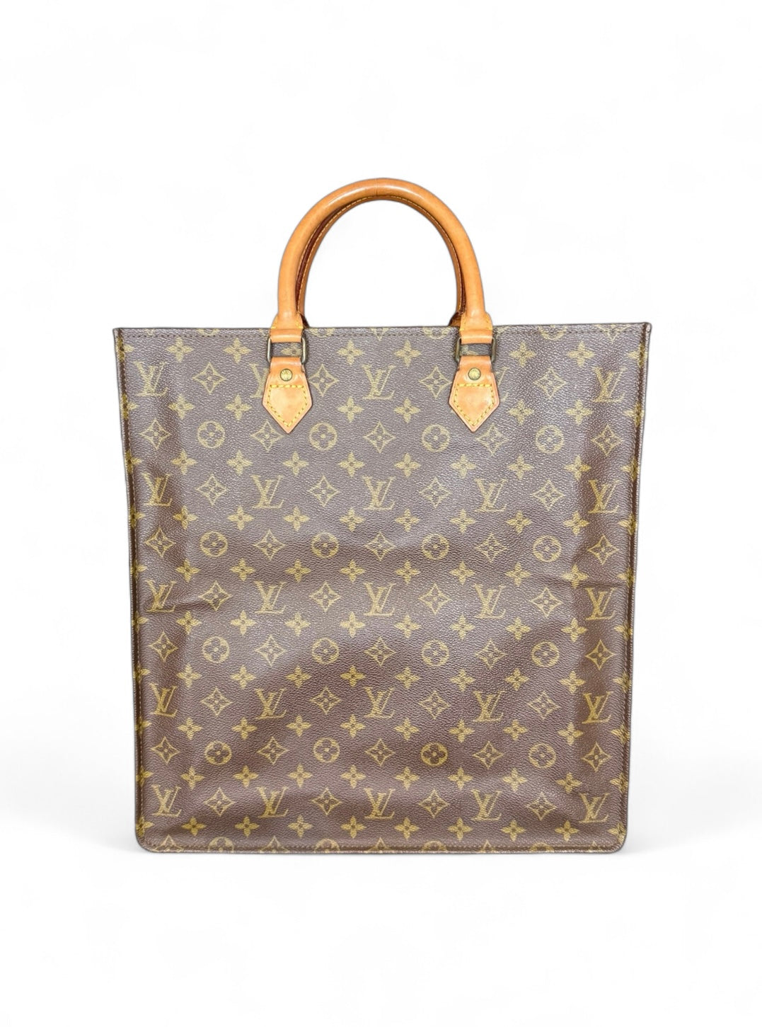 Louis Vuitton Sac Plat Handtasche Tote Bag Shopper Monogram Braun