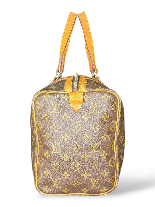 Louis Vuitton Sac Souple 35 Reisetasche Weekender Keepall Monogram Braun