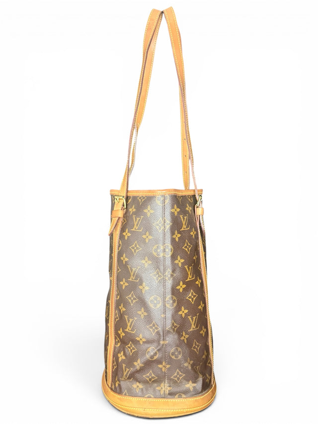 Louis Vuitton Bucket GM Handtasche Shopper Monogram Braun