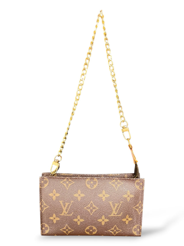 Louis Vuitton Pochette Accessoires Handtasche Baguette Monogram Braun
