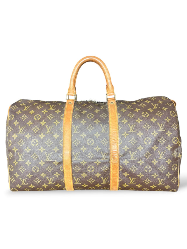 Louis Vuitton Keepall 50 Reisetasche Weekender Tasche Monogram Braun