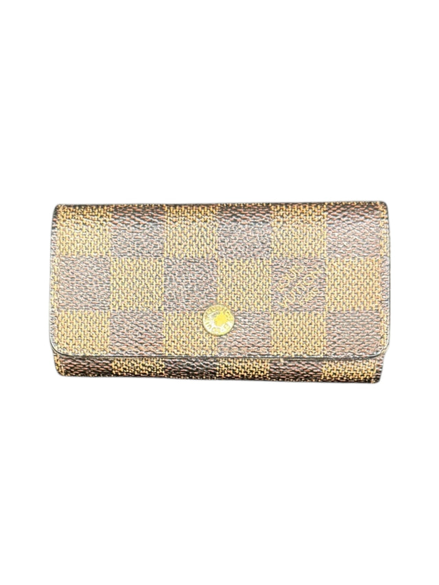 Louis Vuitton Schlüsseletui Damier Ebène Braun 4 Schlüssel