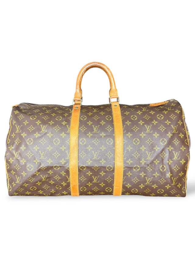 Louis Vuitton Keepall 55 Reisetasche Weekender Tasche Monogram Braun