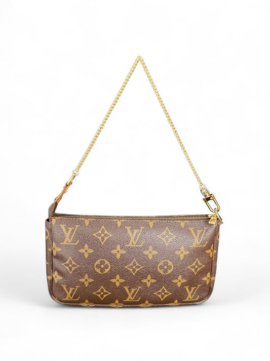 Louis Vuitton Pochette Accessoires Handtasche Monogram Braun