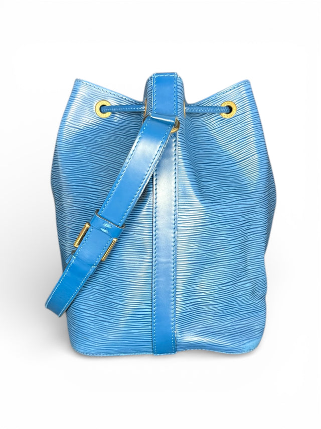 Louis Vuitton Sac Noe Petit Handtasche Epi Leder Blau
