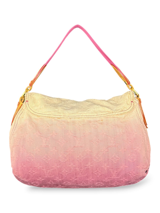 Louis Vuitton Sunray Sunshine Denim Baggy Handtasche Pochette