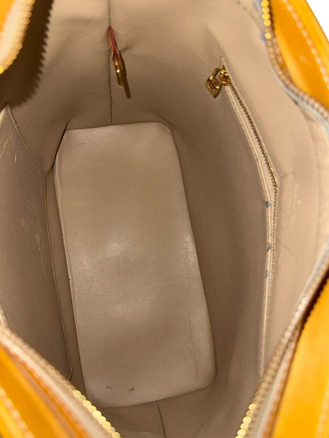 Louis Vuitton Houston Handtasche Vernis Monogram Gelb