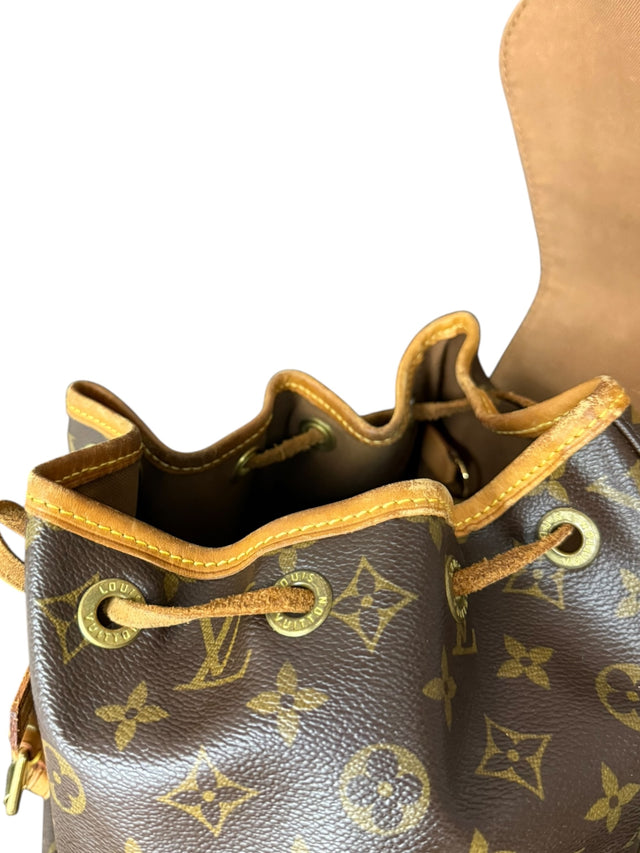 Louis Vuitton Montsouris MM Rucksack Tasche Monogram Braun