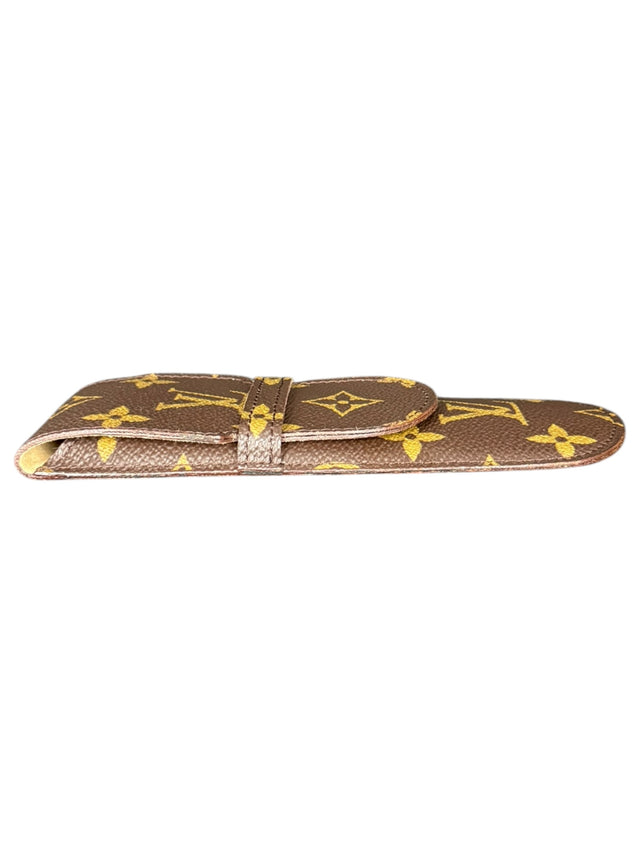 Louis Vuitton Brillenetui Brillencase Stiftetui Monogram Braun