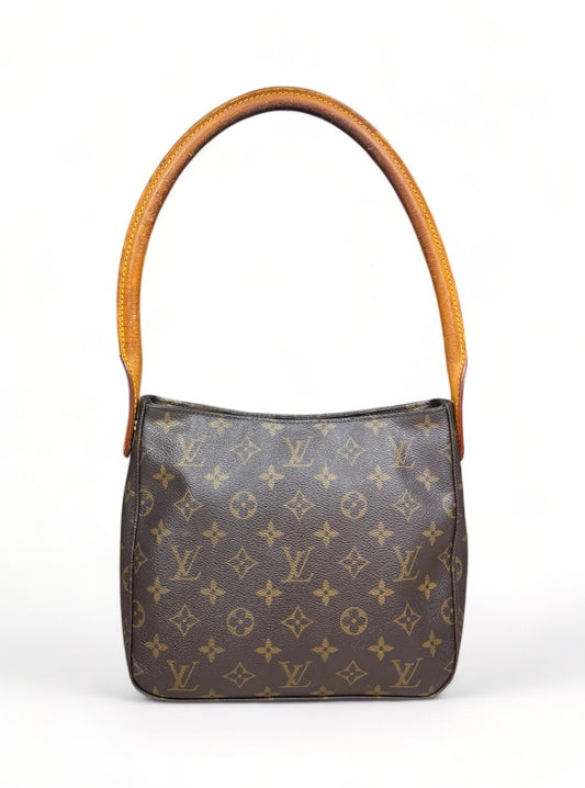 Louis Vuitton Mini Looping MM Handtasche Monogram Braun