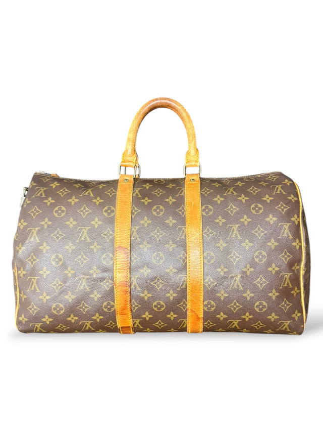 Louis Vuitton Keepall 45 Reisetasche Weekender Tasche Monogram Braun