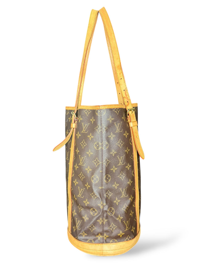 Louis Vuitton Bucket GM Handtasche Shopper Monogram Braun