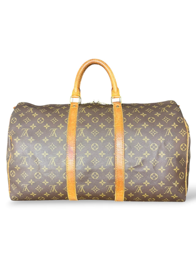 Louis Vuitton Keepall 50 Reisetasche Weekender Tasche Monogram Braun