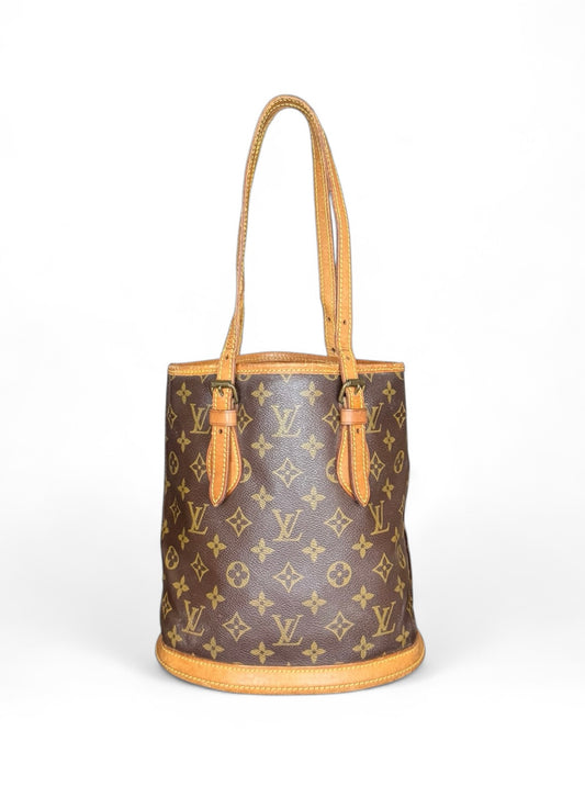 Louis Vuitton Bucket PM Mini Handtasche Monogram Braun