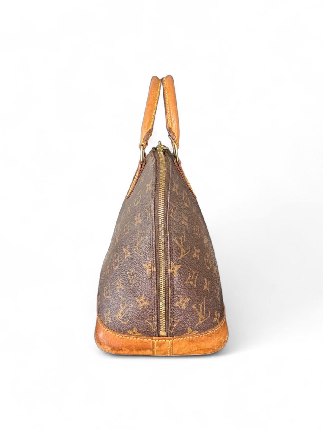 Louis Vuitton Alma Handtasche Monogram Braun