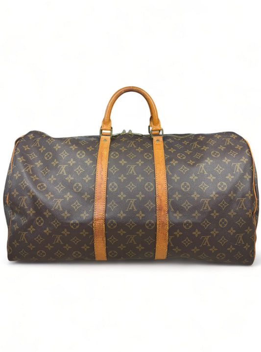 Louis Vuitton Keepall 55 Reisetasche Weekender Tasche Monogram Braun