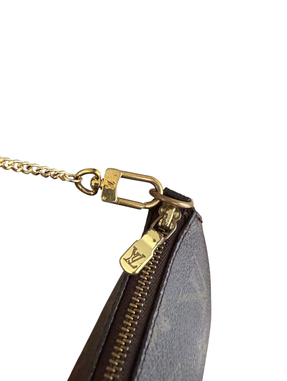Louis Vuitton Pochette Accessoires Handtasche Monogram Braun