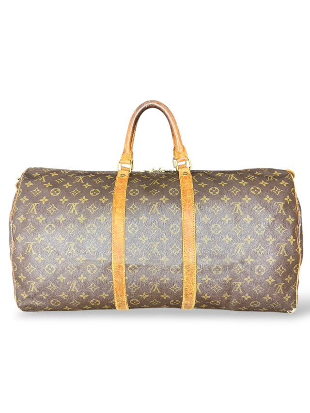 Louis Vuitton Keepall 55 Reisetasche Weekender Tasche Monogram Braun