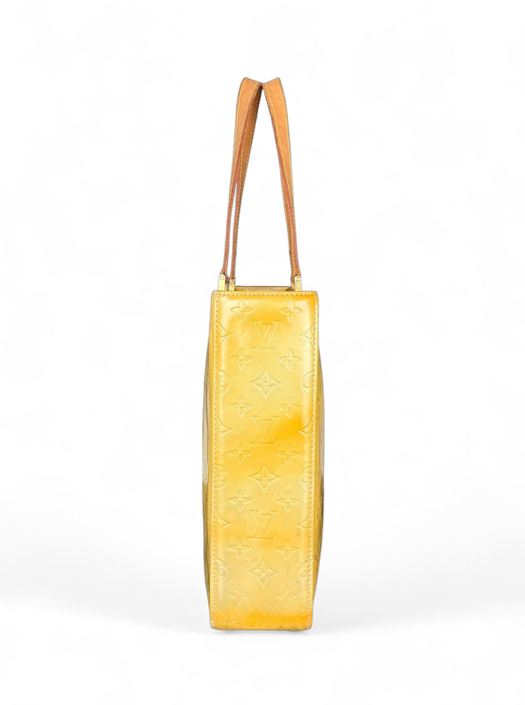 Louis Vuitton Columbus Handtasche Vernis Monogram Gelb