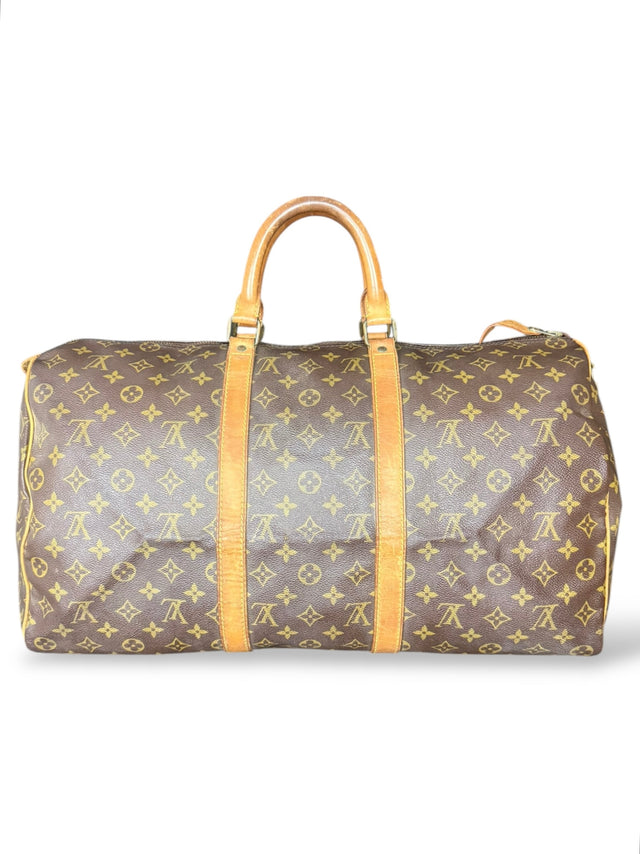 Louis Vuitton Keepall 50 Reisetasche Weekender Tasche Monogram Braun
