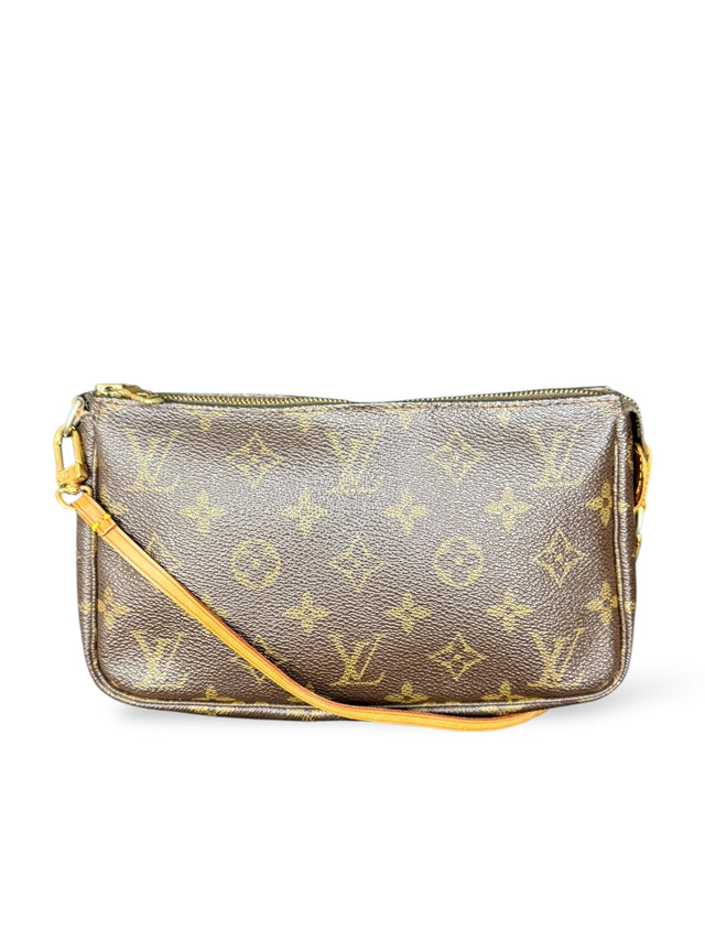 Louis Vuitton Pochette Accessoires Handtasche Crossbody Monogram Braun