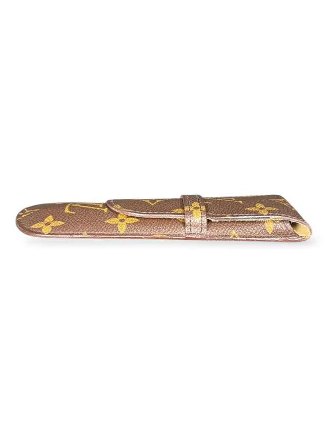 Louis Vuitton Brillenetui Brillencase Stiftetui Monogram Braun