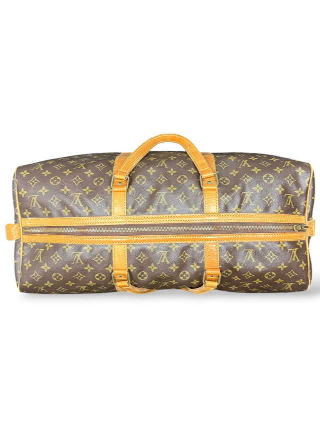 Louis Vuitton Sac Souple 55 Reisetasche Weekender Keepall Monogram Braun