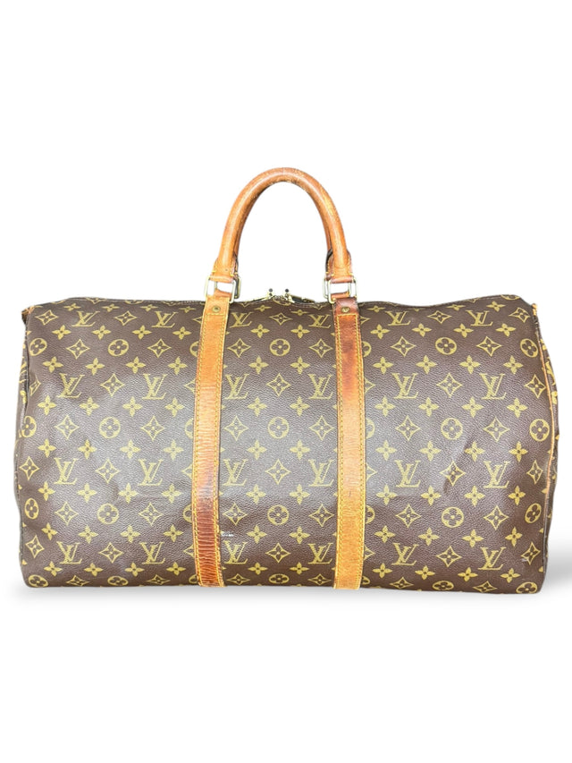 Louis Vuitton Keepall 50 Reisetasche Weekender Tasche Monogram Braun