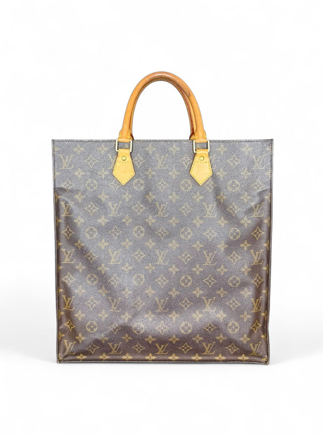 Louis Vuitton Sac Plat Handtasche Tote Bag Shopper Monogram Braun