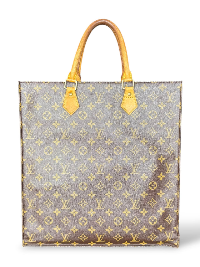 Louis Vuitton Sac Plat Handtasche Tote Bag Shopper Monogram Braun