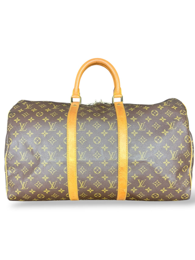 Louis Vuitton Keepall 50 Reisetasche Weekender Tasche Monogram Braun