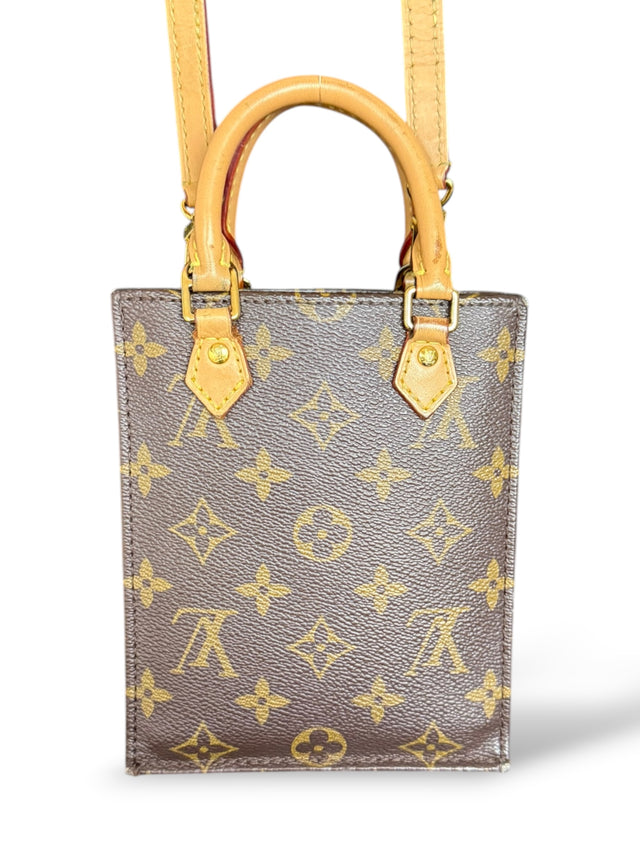 Louis Vuitton Mini Nano Sac Plat Petit Handtasche Crossbody Umhängetasche