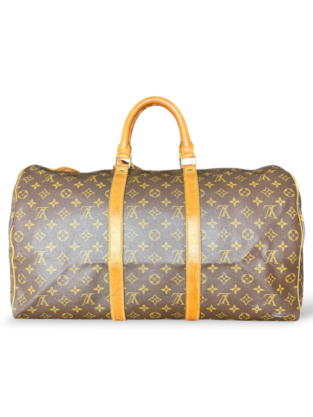 Louis Vuitton Keepall 50 Reisetasche Weekender Tasche Monogram Braun