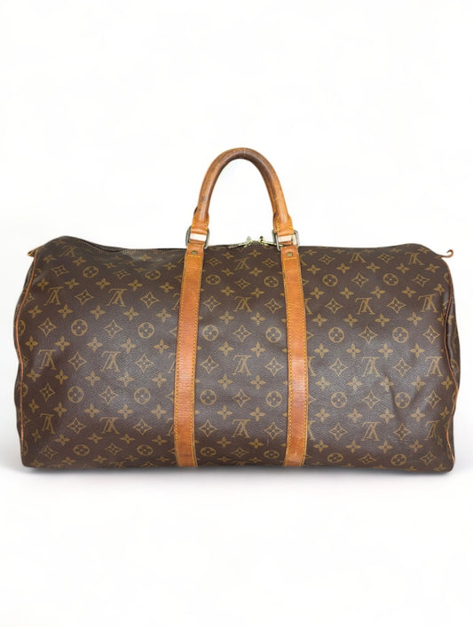 Louis Vuitton Keepall 55 Reisetasche Weekender Tasche Monogram Braun