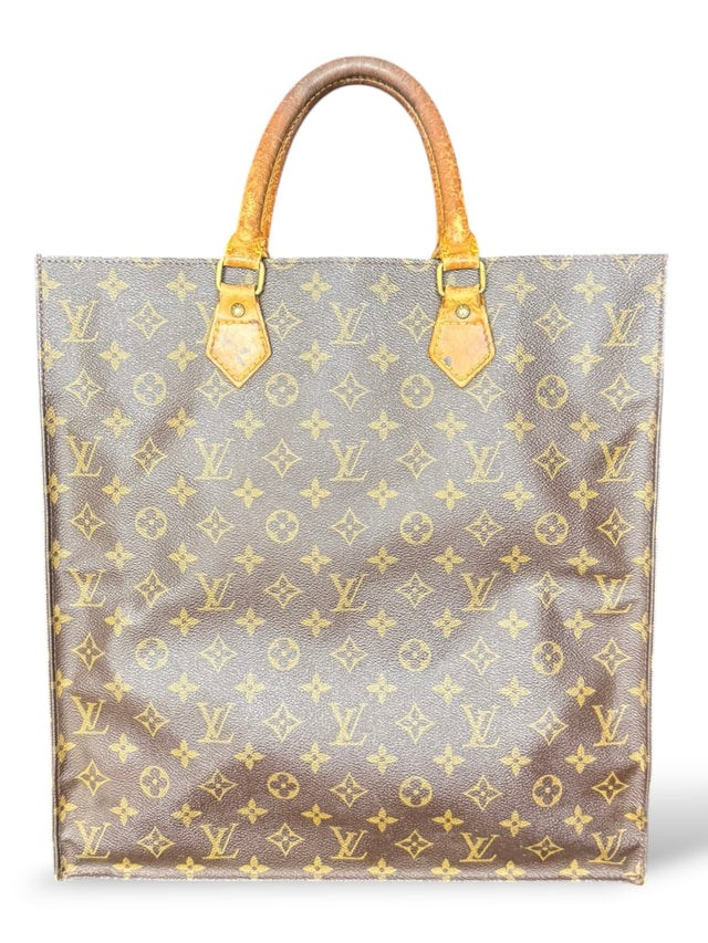 Louis Vuitton Sac Plat Handtasche Tote Bag Shopper Monogram Braun