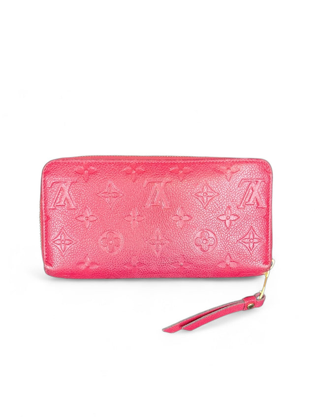 Louis Vuitton Zippy Empreinte Geldbeutel Geldbörse Portemonnaie Pink