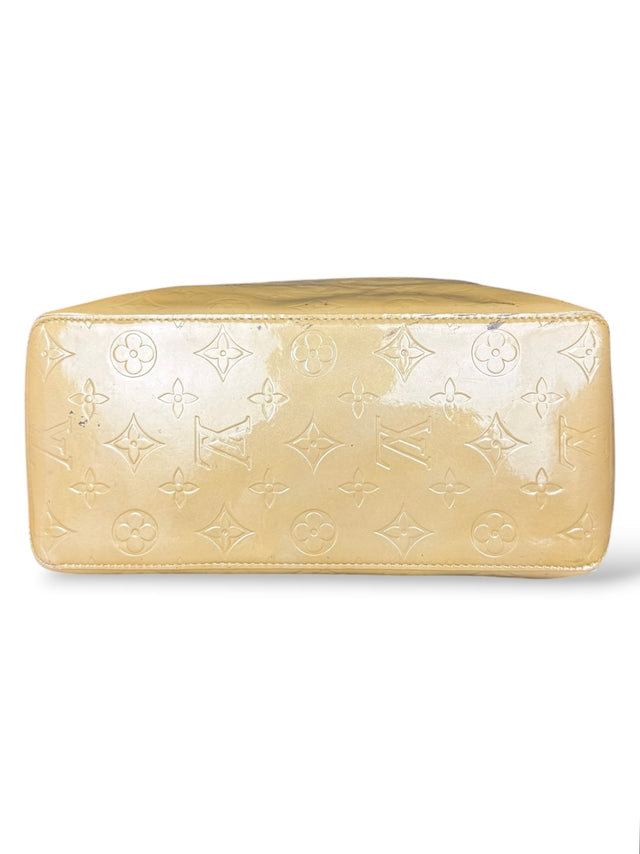Louis Vuitton Reade MM Handtasche Vernis Monogram Gelb Beige