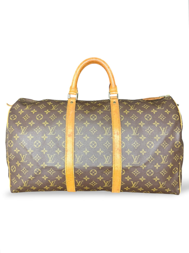 Louis Vuitton Keepall 50 Reisetasche Weekender Tasche Monogram Braun