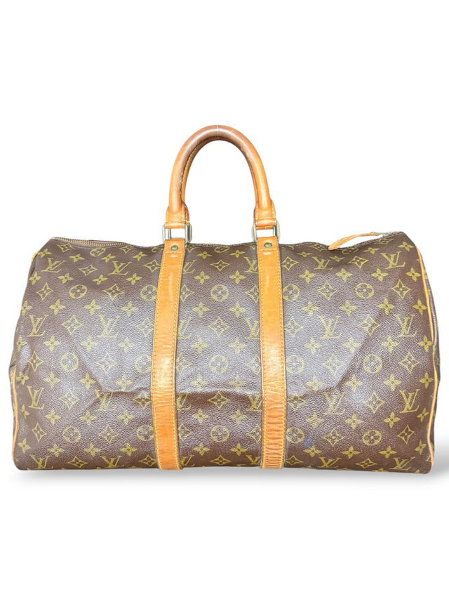 Louis Vuitton Keepall 45 Reisetasche Weekender Tasche Monogram Braun
