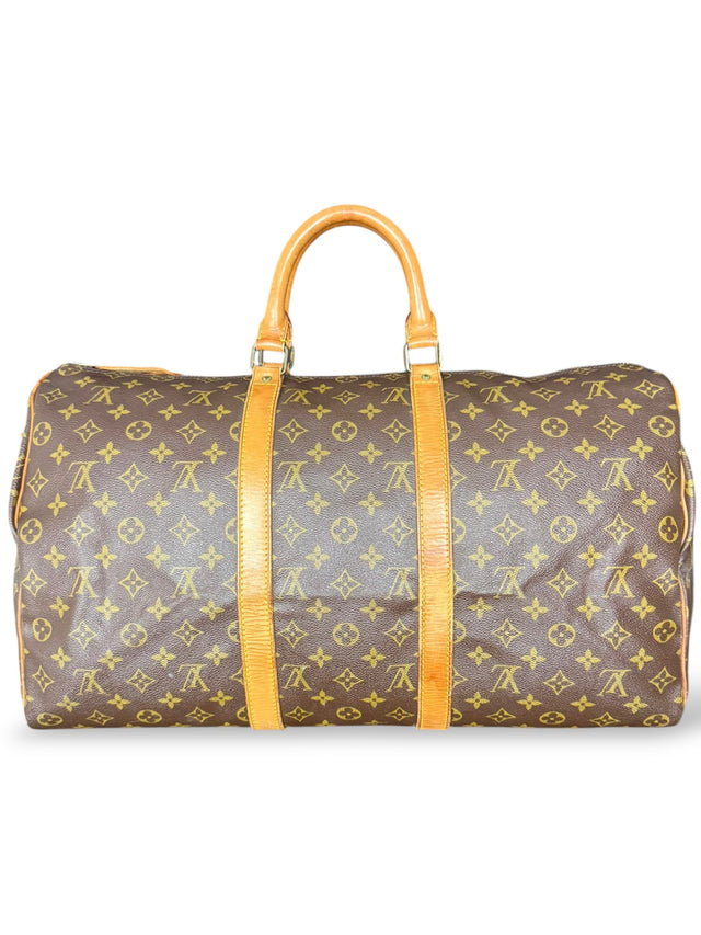 Louis Vuitton Keepall 50 Reisetasche Weekender Tasche Monogram Braun