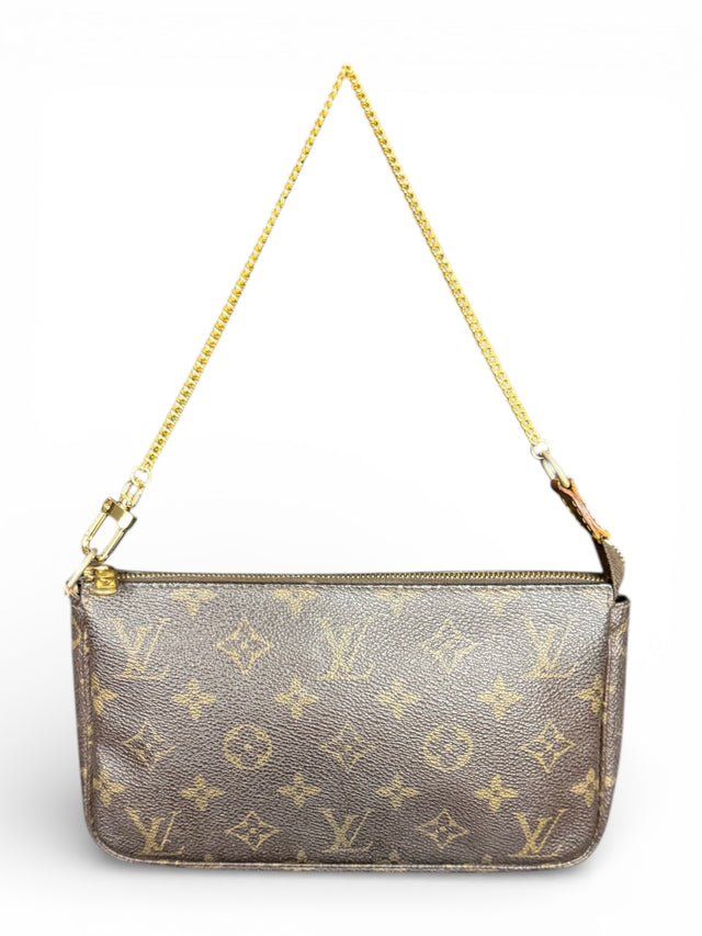Louis Vuitton Pochette Accessoires Handtasche Monogram Braun