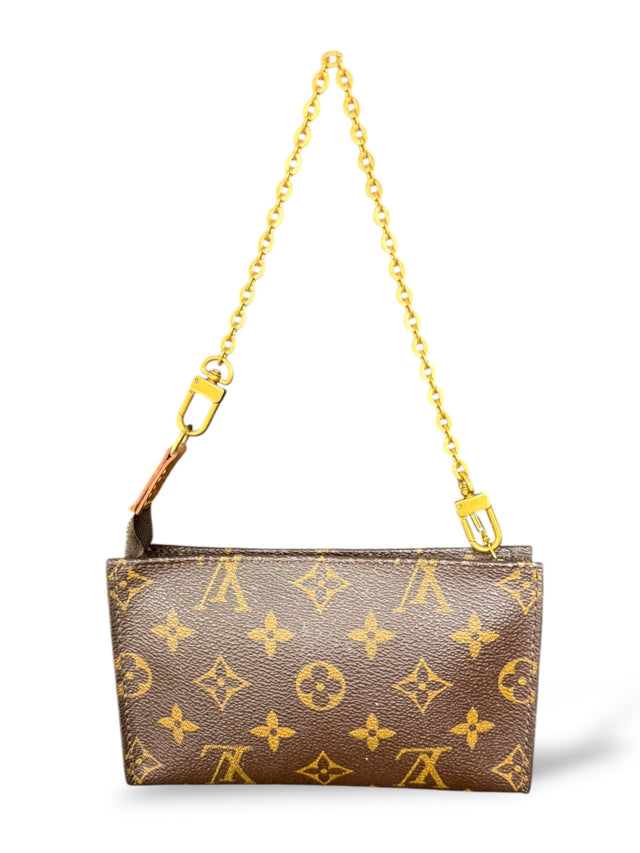 Louis Vuitton Pochette Accessoires Handtasche Baguette Monogram Braun