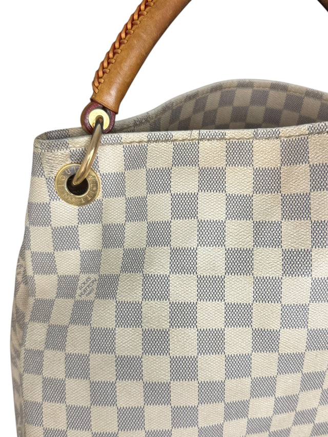 Louis Vuitton Artsy MM Handtasche Shopper Damier Azur