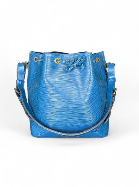 Louis Vuitton Sac Noe Petit Handtasche Epi Leder Blau