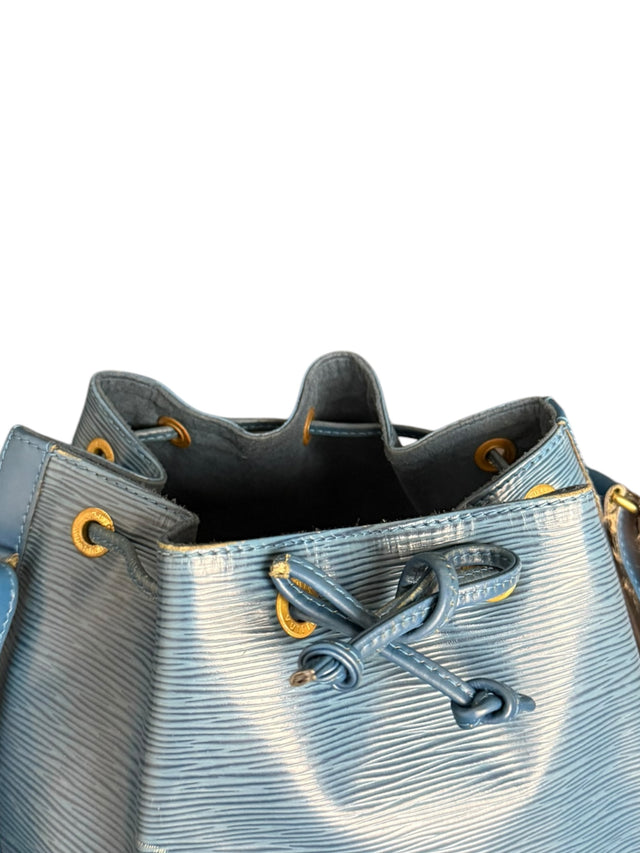 Louis Vuitton Sac Noe Petit Handtasche Epi Leder Blau