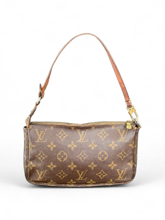 Louis Vuitton Pochette Accessoires Handtasche Monogram Braun