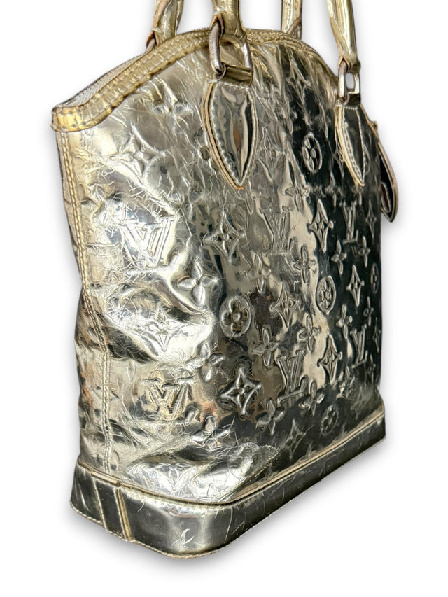 Louis Vuitton Lockit Mirror Miroir Monogram Silber Handtasche