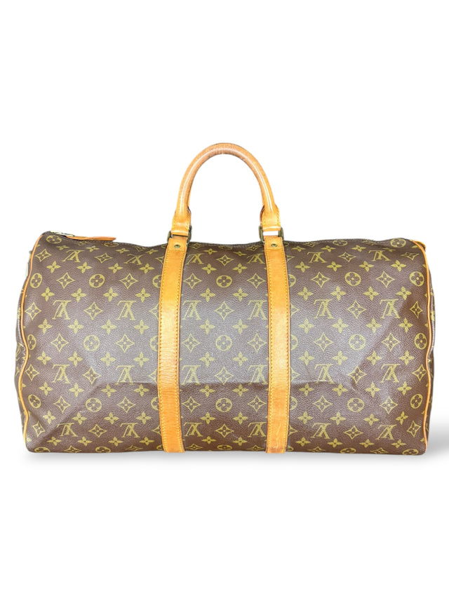 Louis Vuitton Keepall 50 Reisetasche Weekender Tasche Monogram Braun