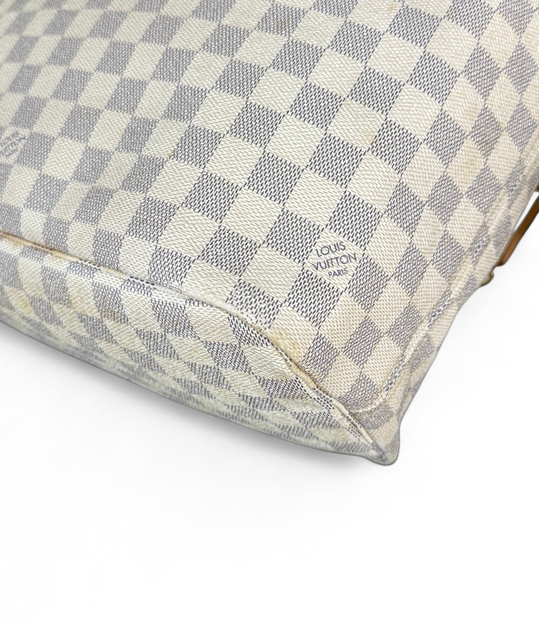 Louis Vuitton Neverfull MM Handtasche Shopper Damier Azur