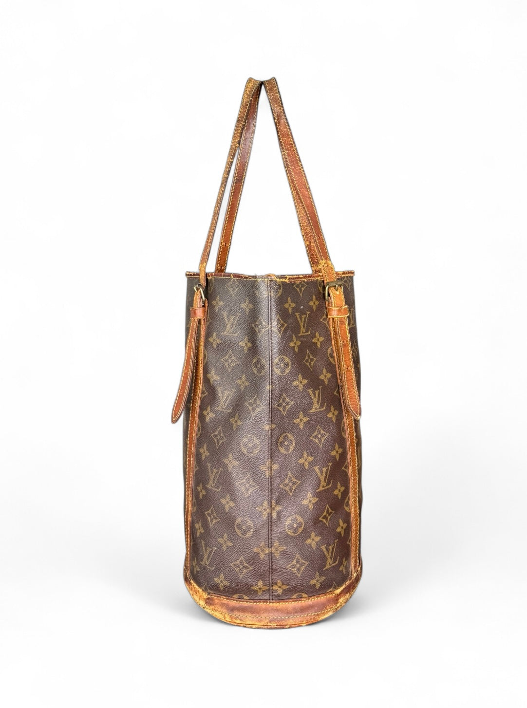 Louis Vuitton Bucket GM Handtasche Shopper Monogram Braun